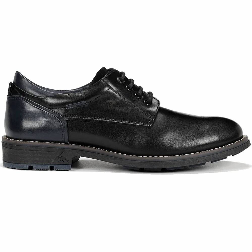 NEW FLUCHOS men's terry tie derby shoes in black